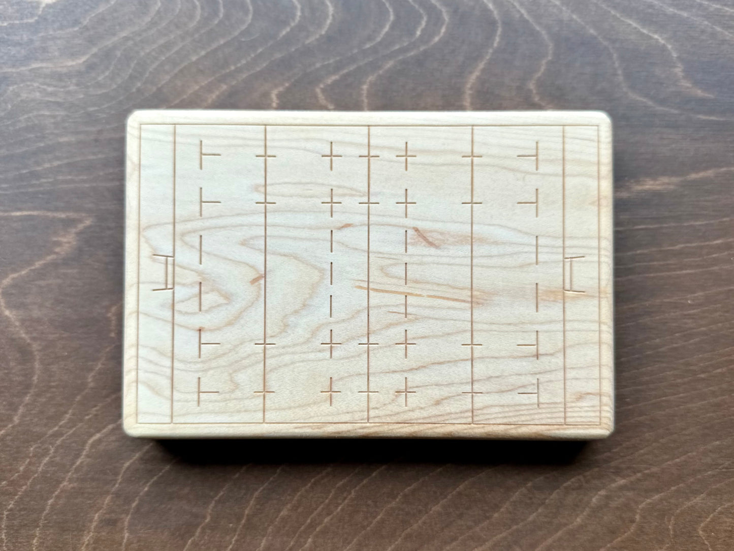 Plateau en bois dur en forme de pomme | Érable | Cerise | Noyer | Plateau fourre-tout | Plateau