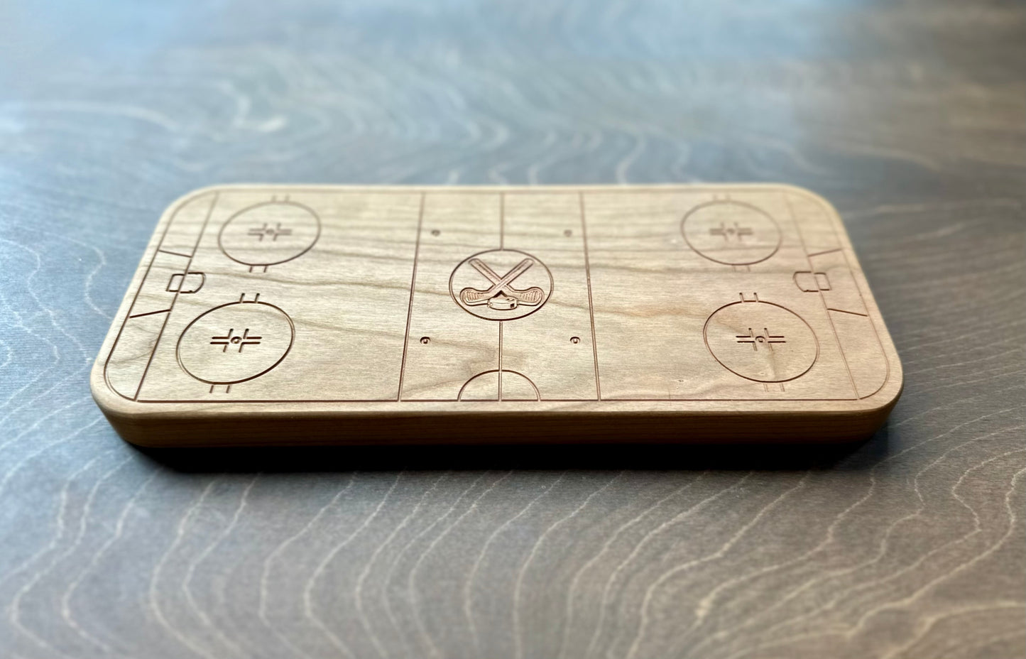 Plateau en bois dur en forme de pomme | Érable | Cerise | Noyer | Plateau fourre-tout | Plateau