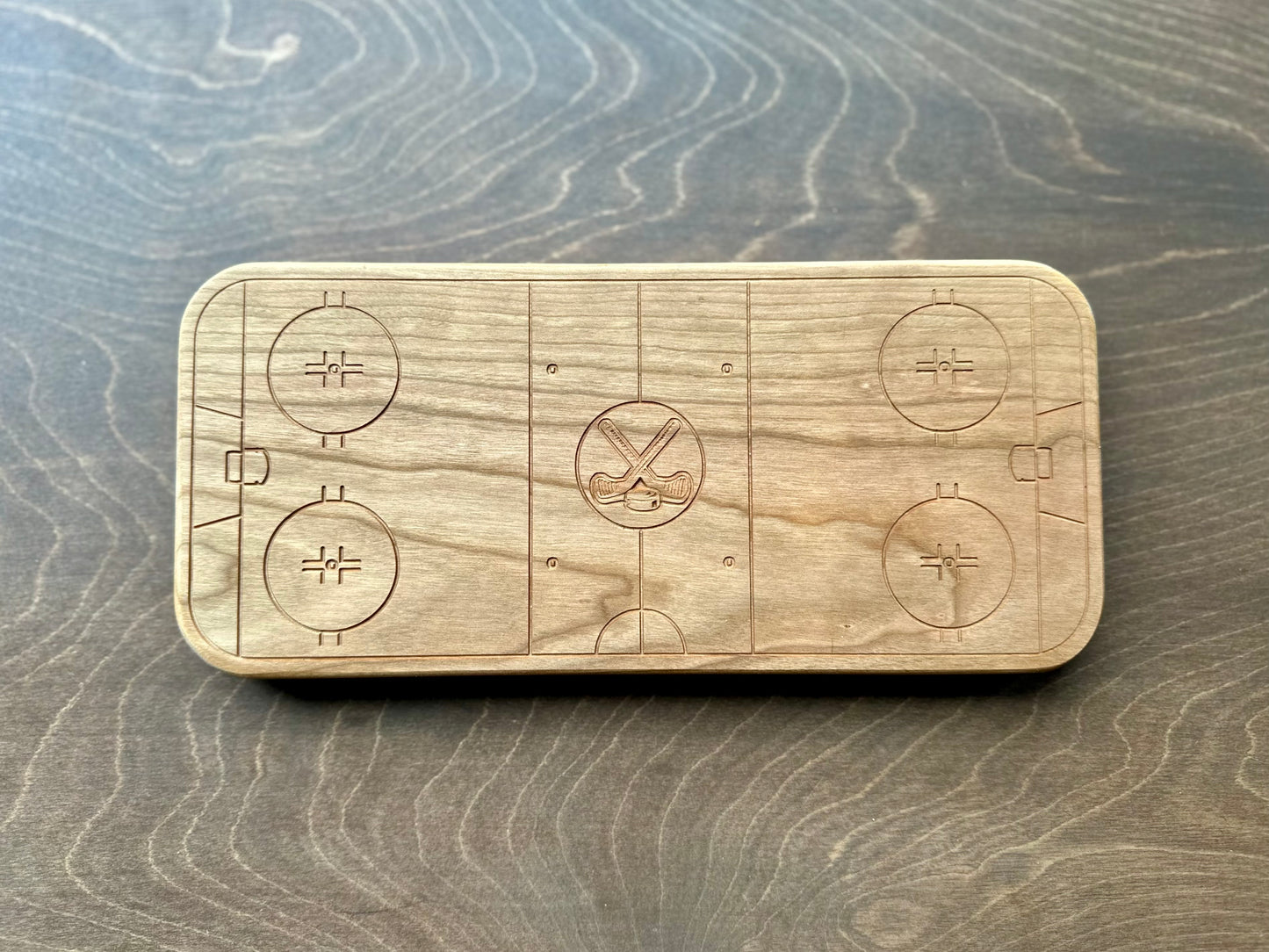 Plateau en bois dur en forme de pomme | Érable | Cerise | Noyer | Plateau fourre-tout | Plateau