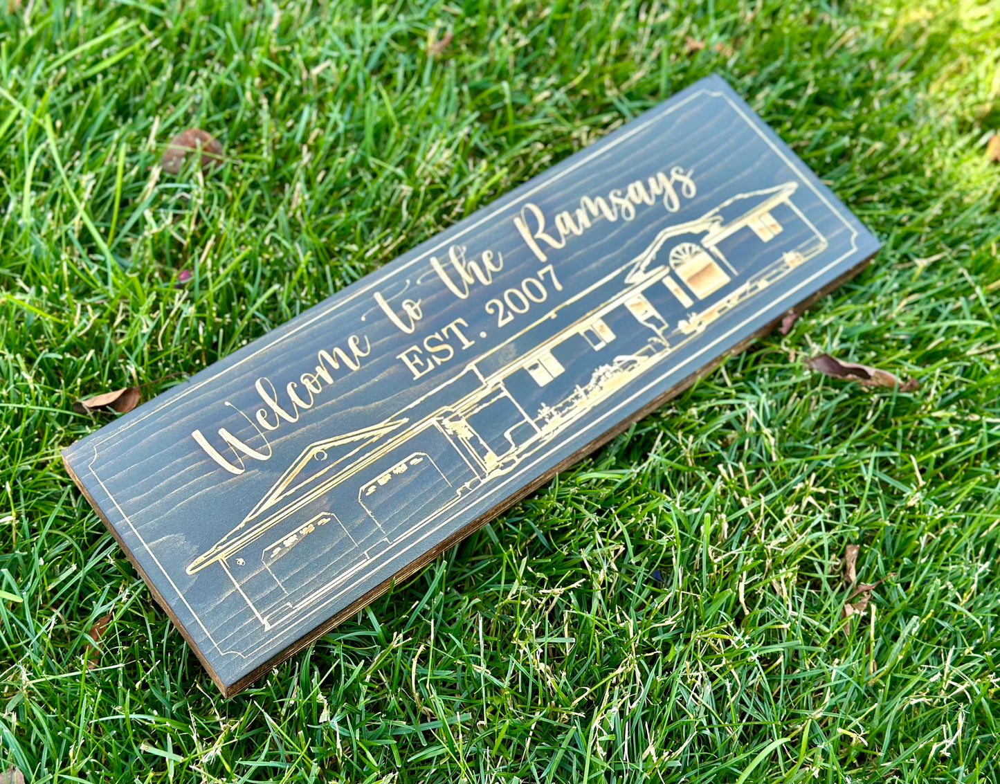 Personalized House Wood Sign | Turn A Picture of Your Own House Into a Wood Sign | Cottage | Cabin | Barn | Farmhouse | Mansion | Shed