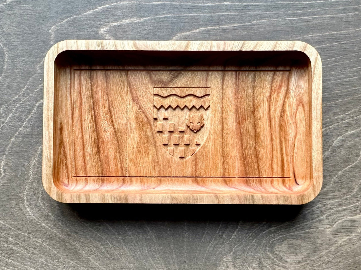 Northwest Territories Flag Hardwood Catchall Tray | Trivet | Serving Board | Charcuterie | Maple | Cherry | Walnut | Yellowknife | Canada
