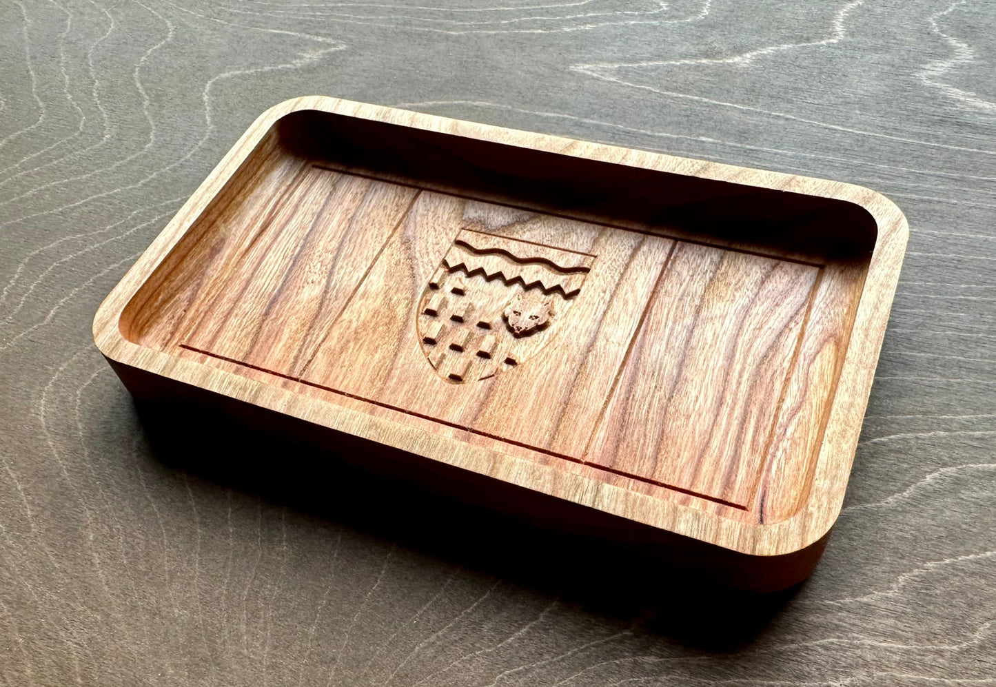 Northwest Territories Flag Hardwood Catchall Tray | Trivet | Serving Board | Charcuterie | Maple | Cherry | Walnut | Yellowknife | Canada