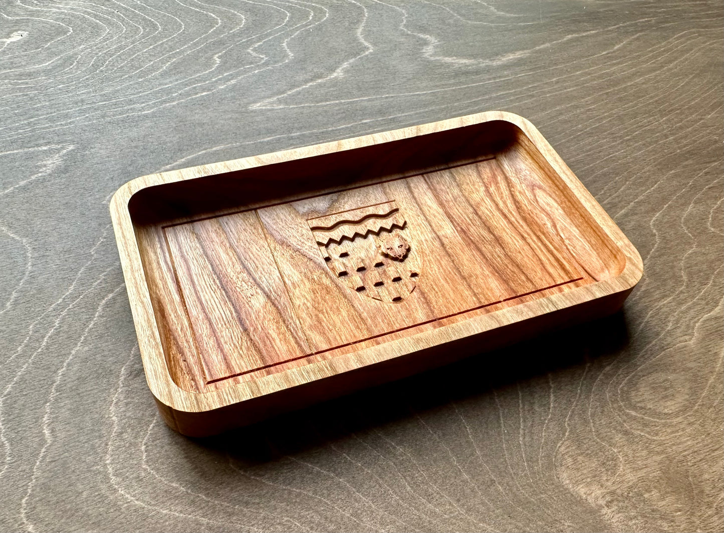 Northwest Territories Flag Hardwood Catchall Tray | Trivet | Serving Board | Charcuterie | Maple | Cherry | Walnut | Yellowknife | Canada