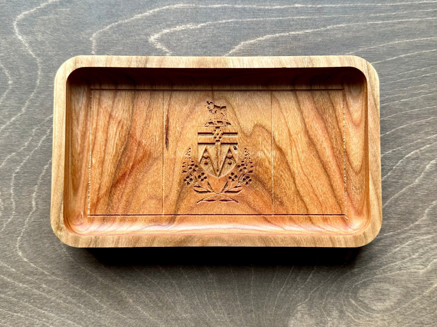 Yukon Flag Hardwood Catchall Tray | Trivet | Serving Board | Charcuterie | Maple | Cherry | Walnut | Whitehorse | Canada