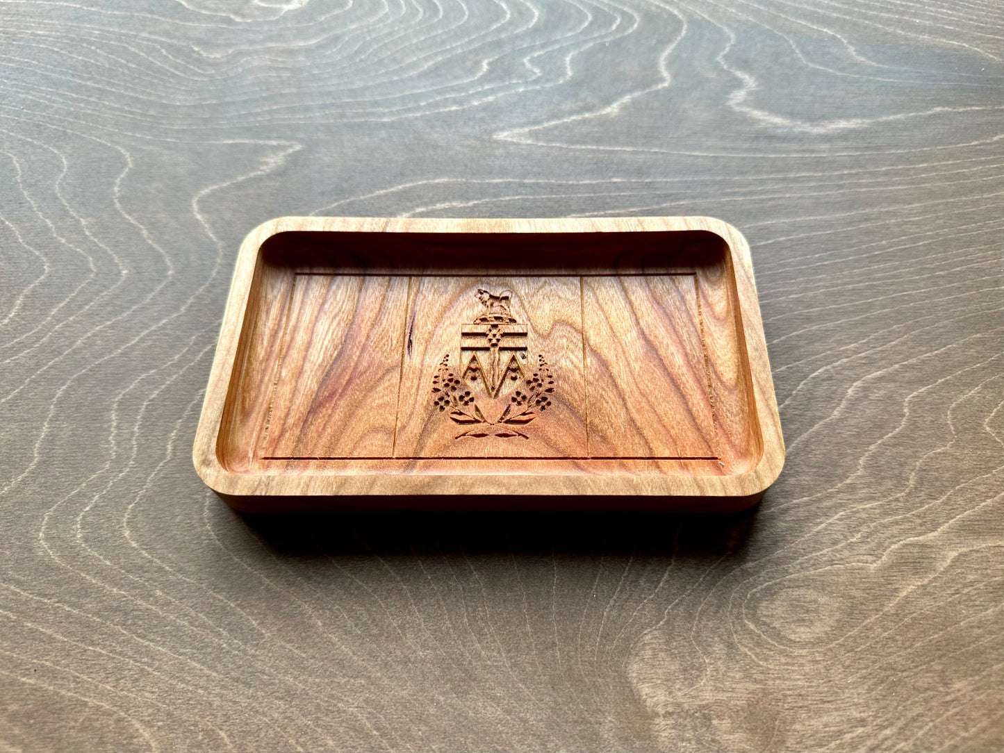 Yukon Flag Hardwood Catchall Tray | Trivet | Serving Board | Charcuterie | Maple | Cherry | Walnut | Whitehorse | Canada