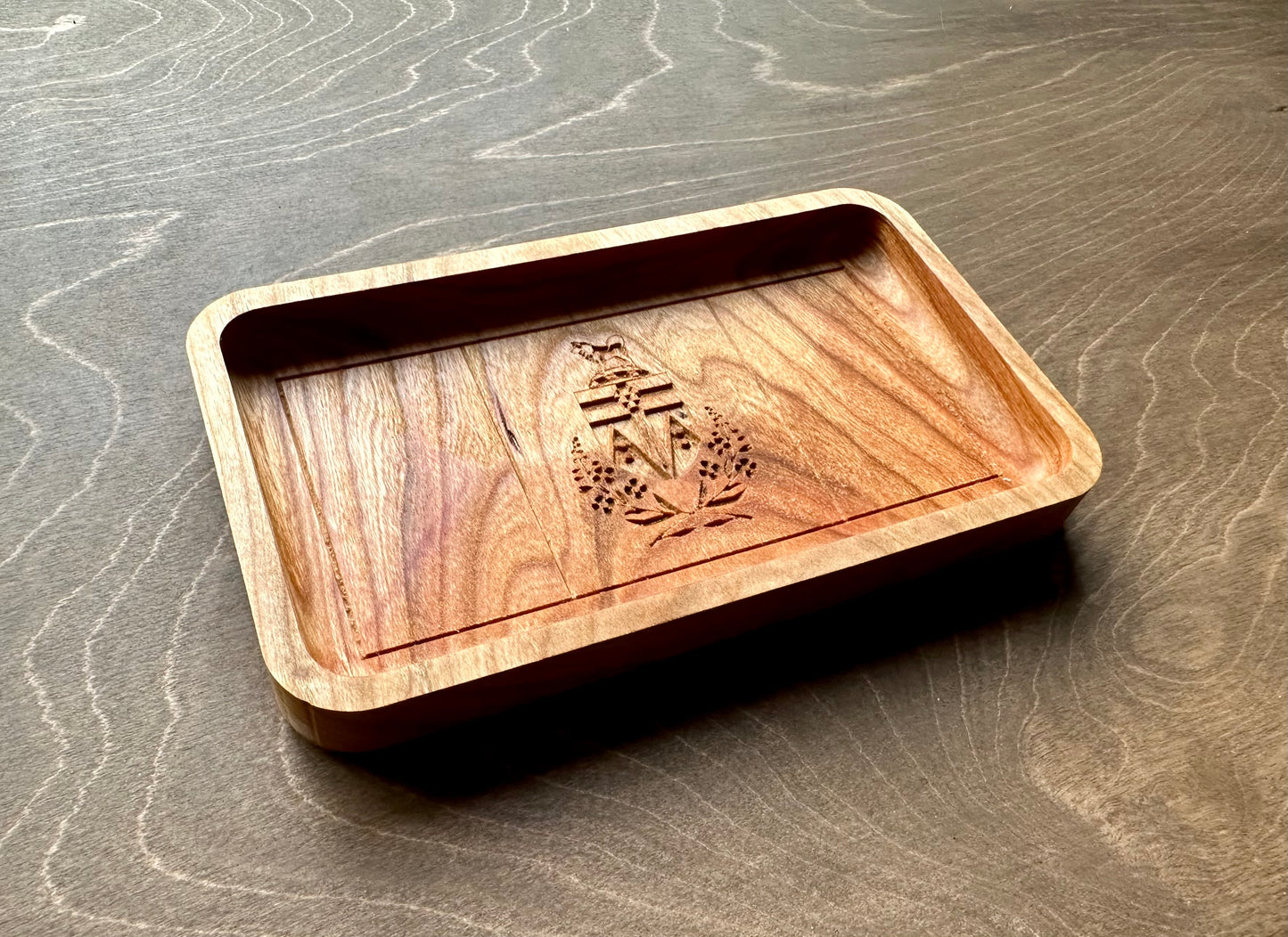 Yukon Flag Hardwood Catchall Tray | Trivet | Serving Board | Charcuterie | Maple | Cherry | Walnut | Whitehorse | Canada