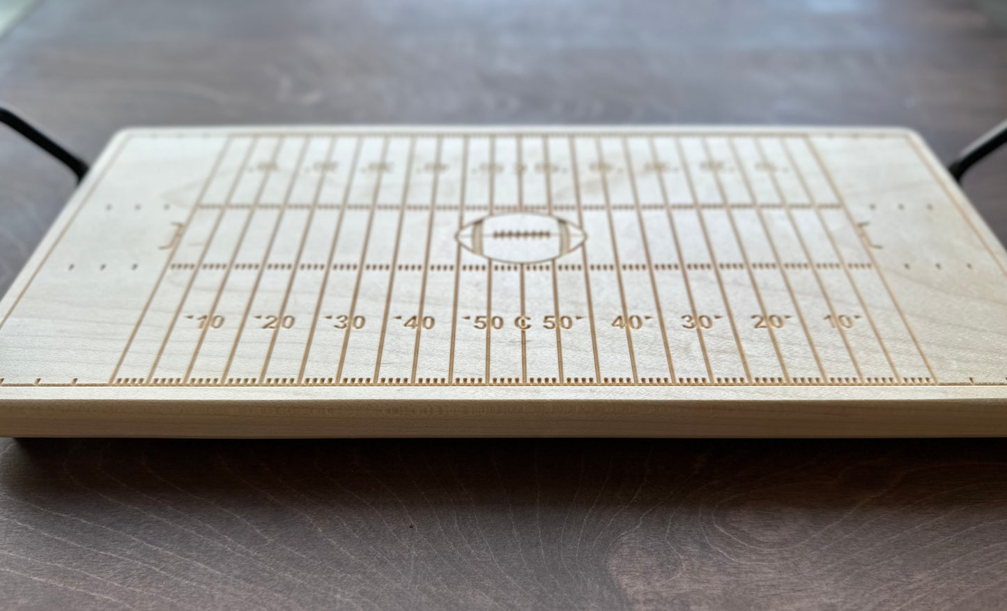 Canadian Football Field Charcuterie Board | Cutting Board | Serving Cheese Board | Own Logo | Maple | Cherry | Walnut | Custom | Personalized