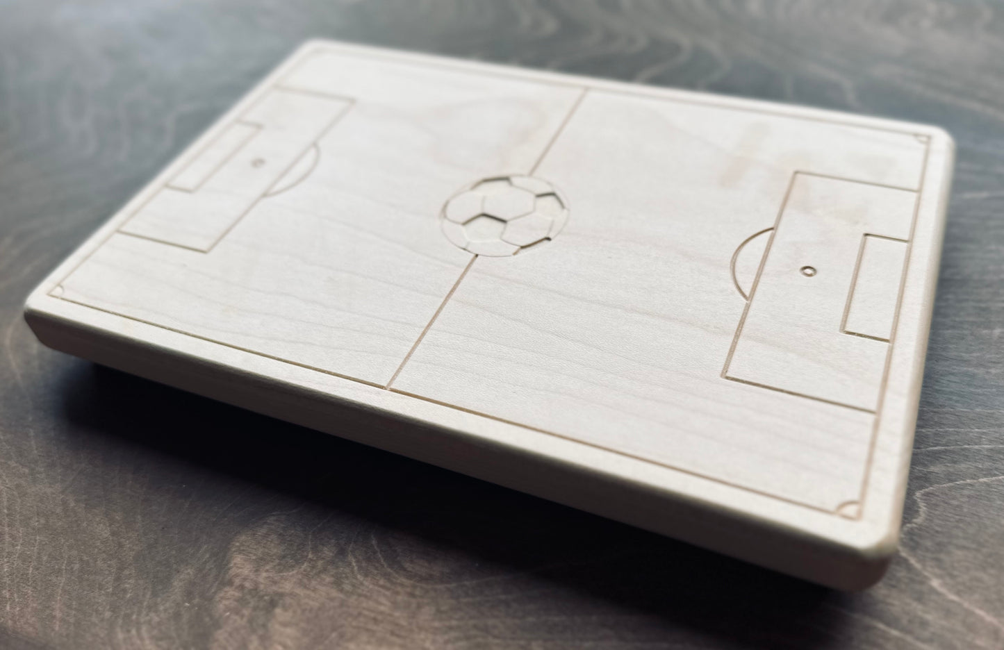 Soccer Field Charcuterie Board | Cutting Board | Serving Cheese Board | Own Logo | Maple | Cherry | Walnut | Custom | Personalized