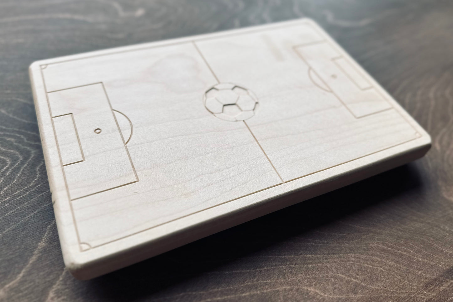 Soccer Field Charcuterie Board | Cutting Board | Serving Cheese Board | Own Logo | Maple | Cherry | Walnut | Custom | Personalized
