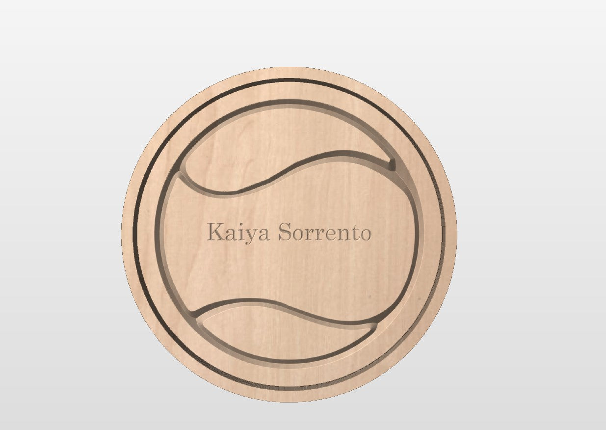 Tennis Ball Shape Hardwood Catchall Tray | Trivet | Personalized | Serving Tray | Maple | Cherry | Walnut | Custom