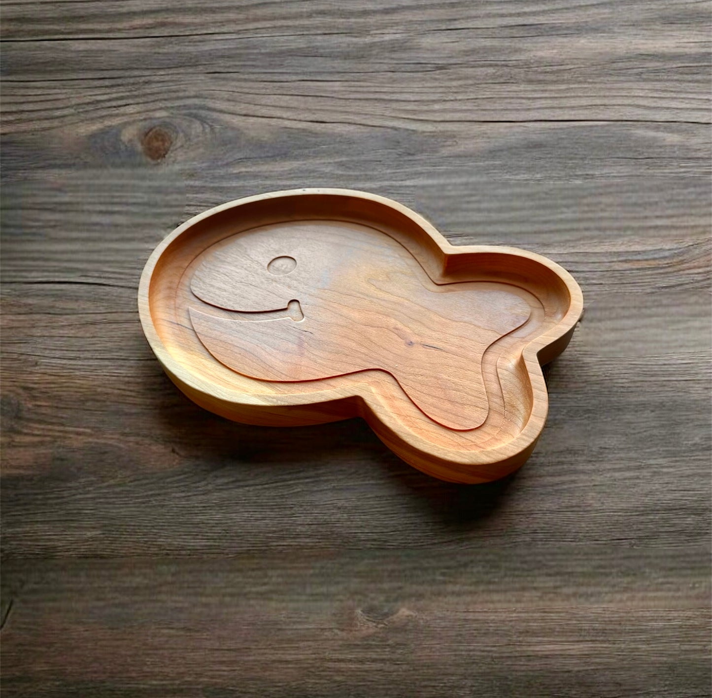 Goldfish Shape Hardwood Tray | Maple | Cherry | Walnut | Catchall Tray | Serving Tray