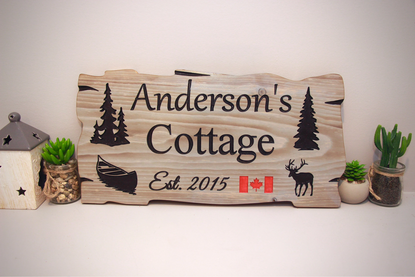 Personalized Wood Sign | Carved | Cottage | House | Camp | Farm | Cabin | Lake | Beach | Garden | Number | Backyard | Patio | Pool