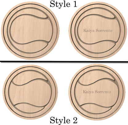 Plateau en bois dur en forme de pomme | Érable | Cerise | Noyer | Plateau fourre-tout | Plateau