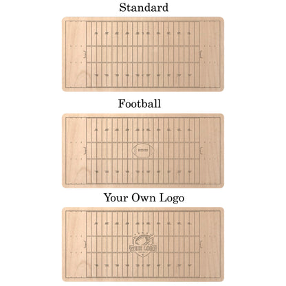 Canadian Football Field Charcuterie Board | Cutting Board | Serving Cheese Board | Own Logo | Maple | Cherry | Walnut | Custom | Personalized