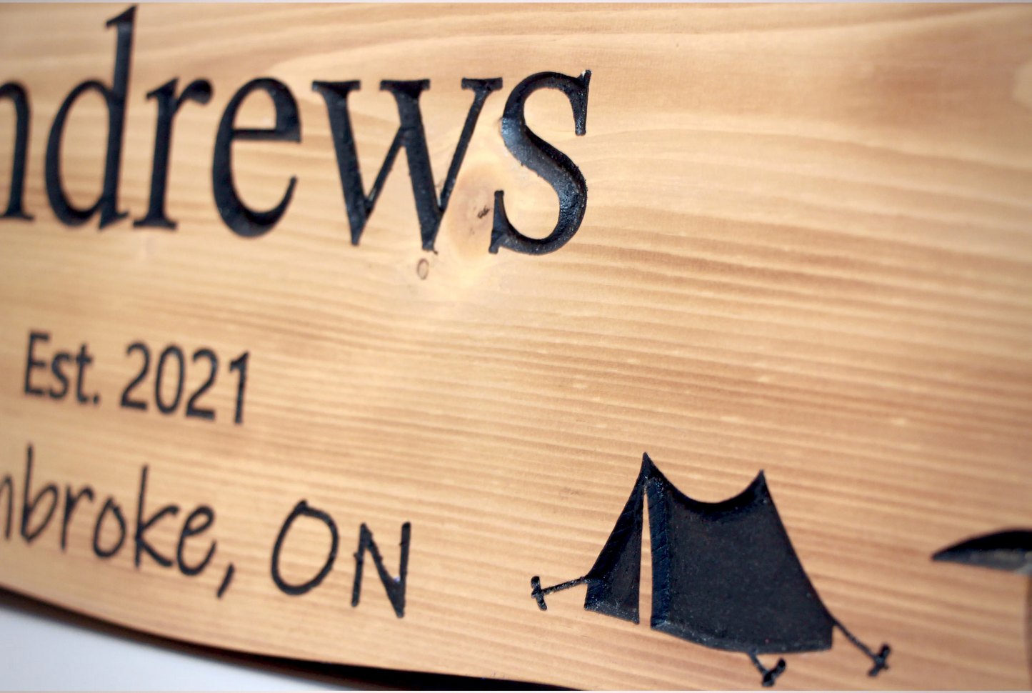 Personalized Wood Sign | Carved | Cottage | House | Camp | Farm | Cabin | Lake | Beach | Garden | Number | Backyard | Patio | Pool