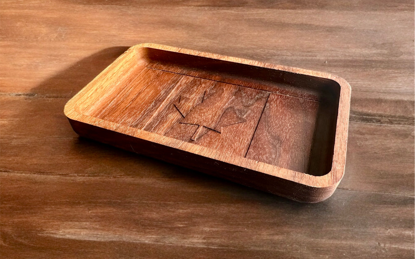 Canada Flag Hardwood Catchall Tray | Maple | Cherry | Walnut