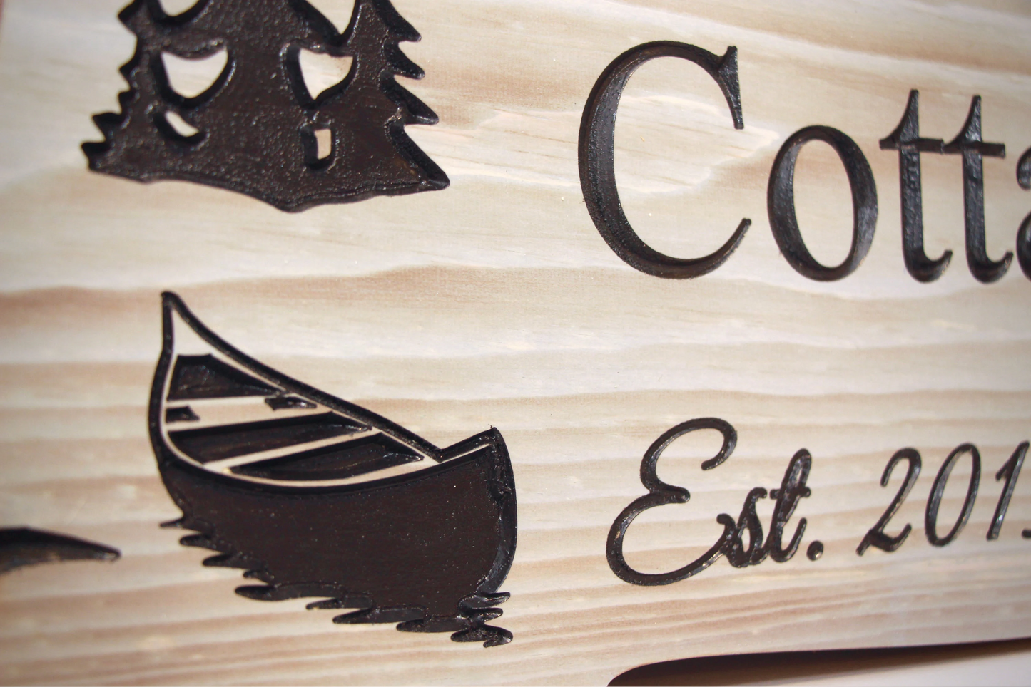 Personalized Wood Sign | Carved | Cottage | House | Camp | Farm | Cabin | Lake | Beach | Garden | Number | Backyard | Patio | Pool