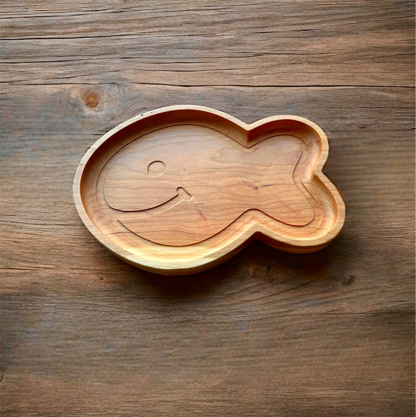 Goldfish Shape Hardwood Tray | Maple | Cherry | Walnut | Catchall Tray | Serving Tray