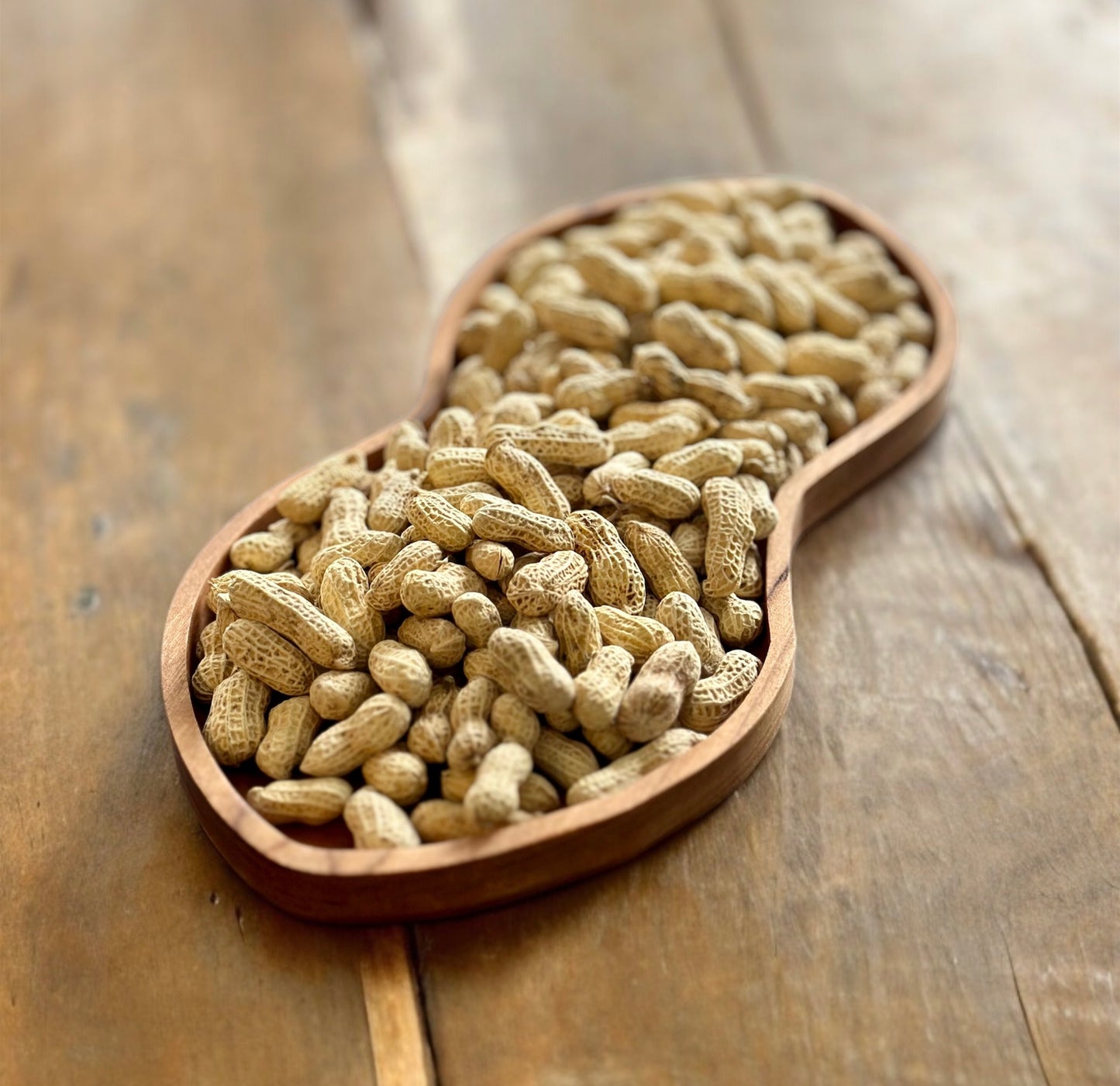 Peanut Shape Hardwood Tray | Maple | Cherry | Walnut | Catchall Tray | Serving Tray