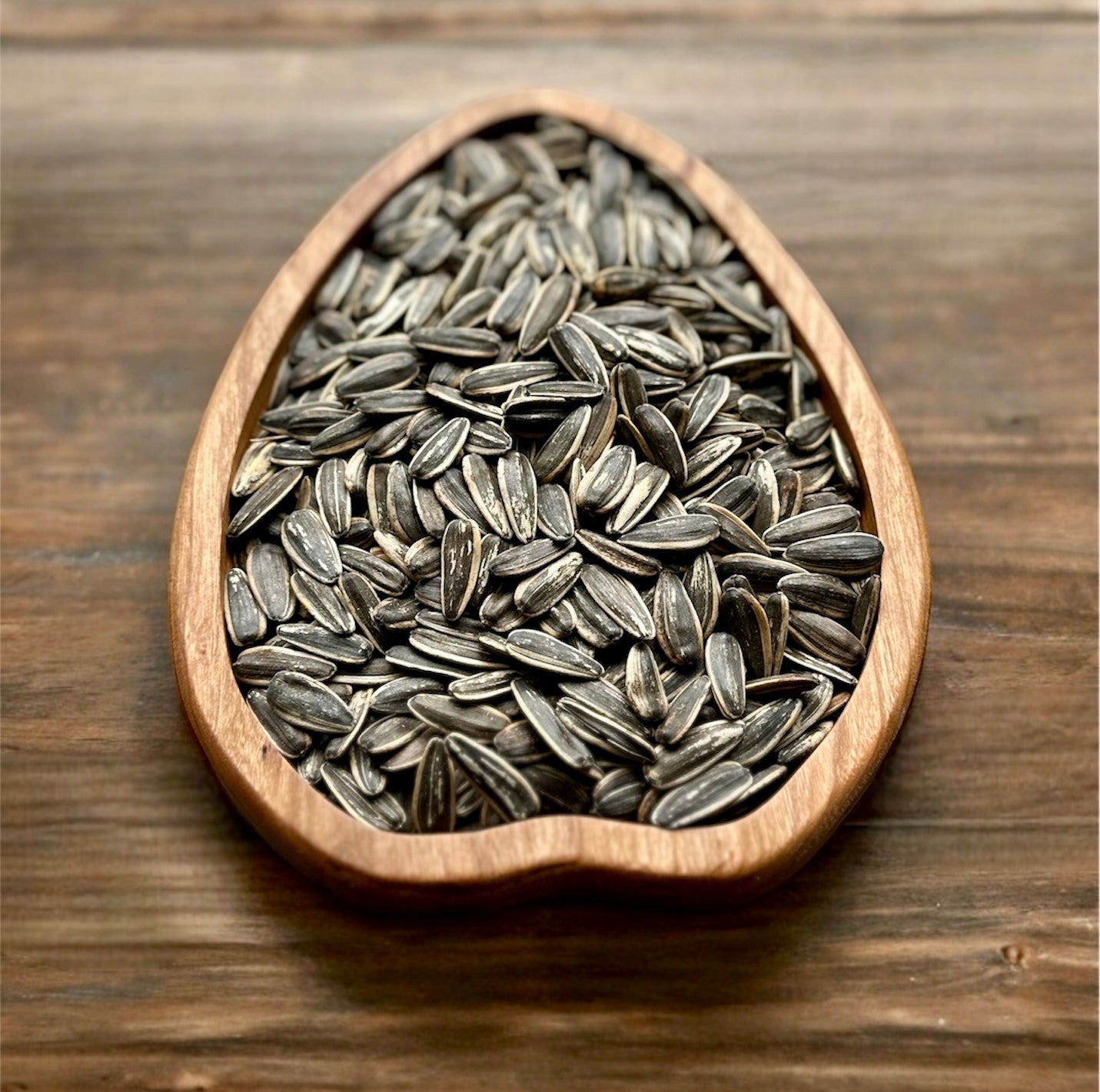 Sunflower Seed Shape Hardwood Tray | Maple | Cherry | Walnut | Catchall Tray | Serving Tray