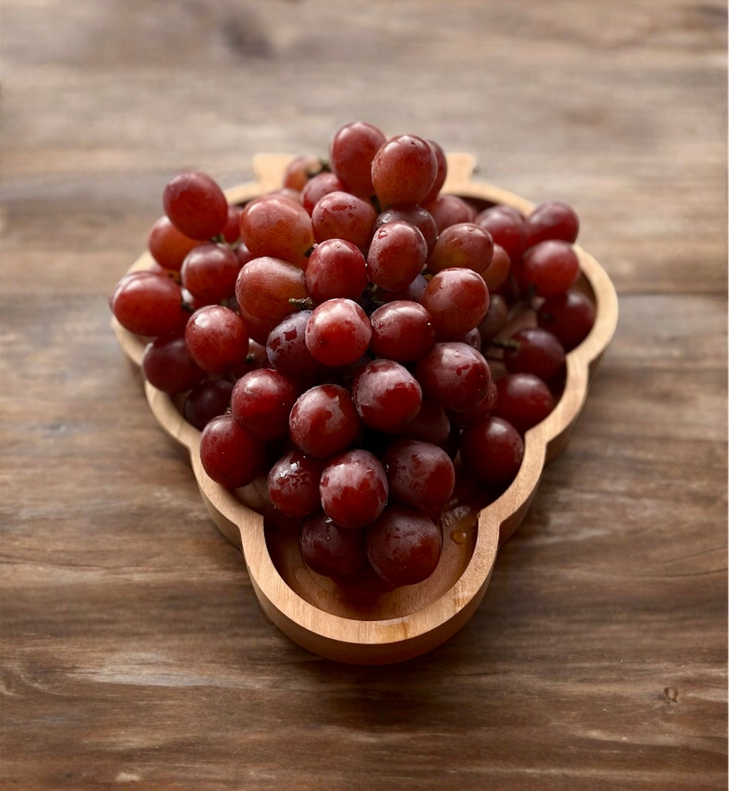 Grapes Shape Hardwood Tray | Maple | Cherry | Walnut | Catchall Tray | Serving Tray