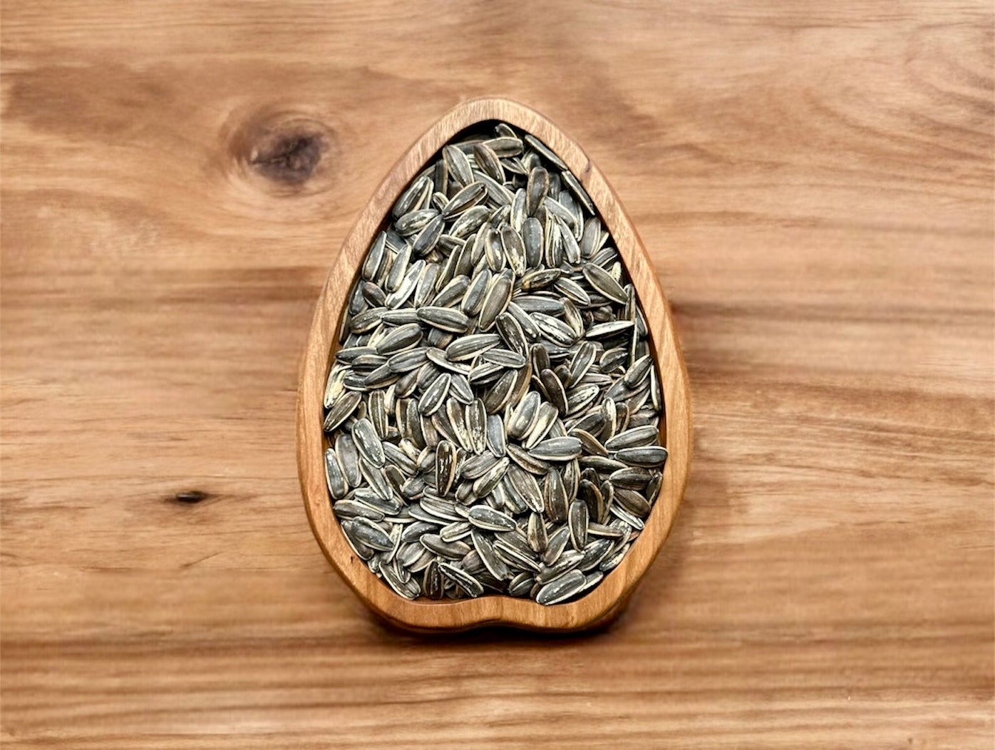 Sunflower Seed Shape Hardwood Tray | Maple | Cherry | Walnut | Catchall Tray | Serving Tray