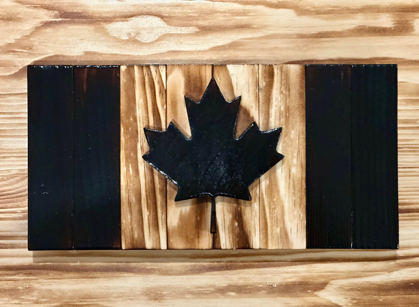 Petits drapeaux du Canada en bois 3D - Prêts à expédier