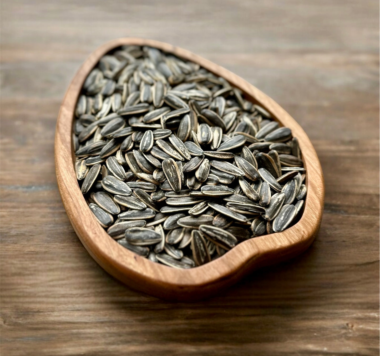 Sunflower Seed Shape Hardwood Tray | Maple | Cherry | Walnut | Catchall Tray | Serving Tray