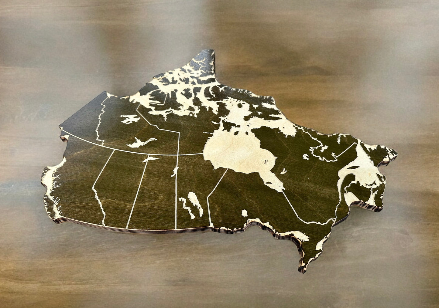 Canada Map Wood Sign