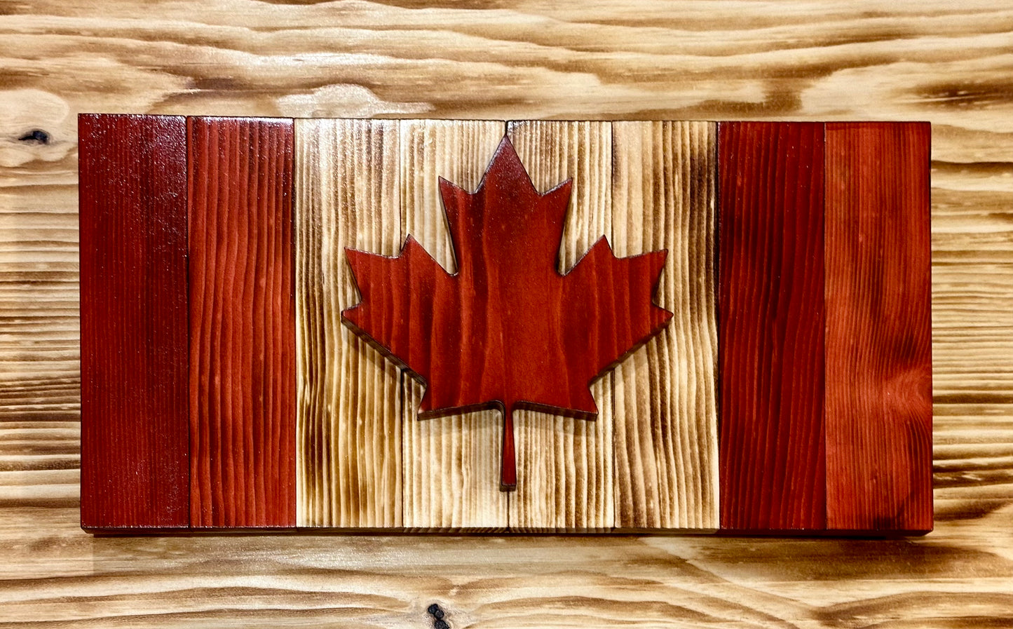 Petits drapeaux du Canada en bois 3D - Prêts à expédier