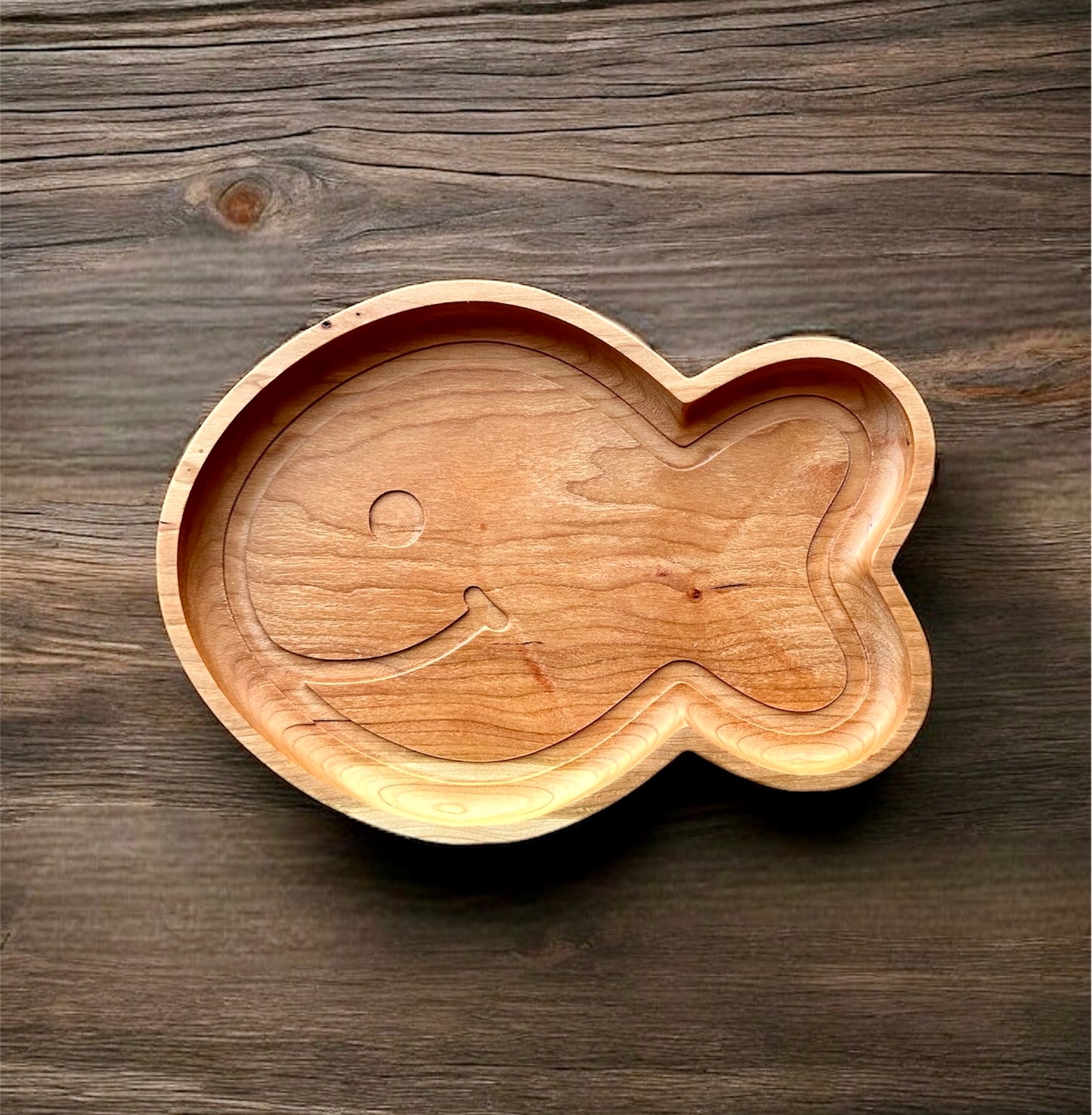 Goldfish Shape Hardwood Tray | Maple | Cherry | Walnut | Catchall Tray | Serving Tray