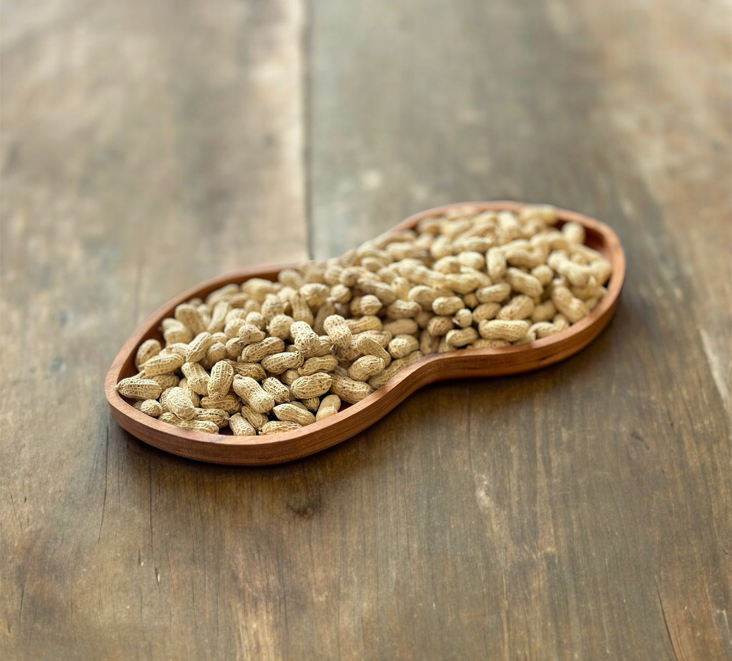 Peanut Shape Hardwood Tray | Maple | Cherry | Walnut | Catchall Tray | Serving Tray