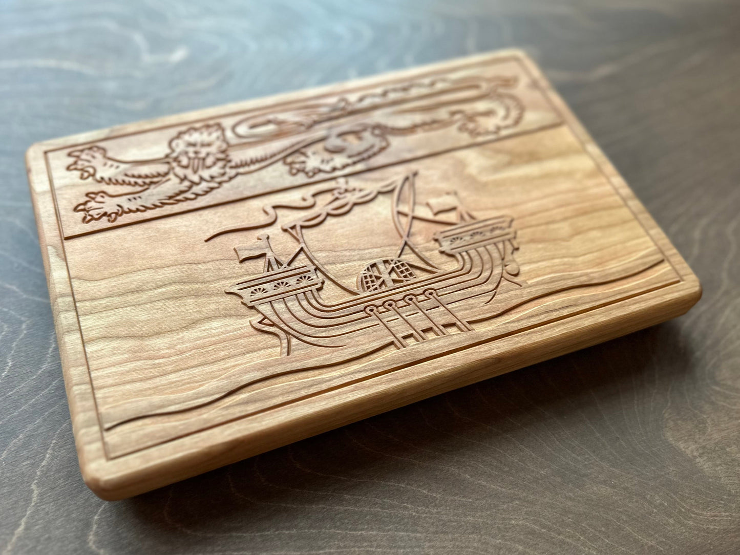 New Brunswick Hardwood Flag Catchall Tray | Trivet | Serving Board | Charcuterie | Maple | Cherry | Walnut | Moncton Fredericton Saint John