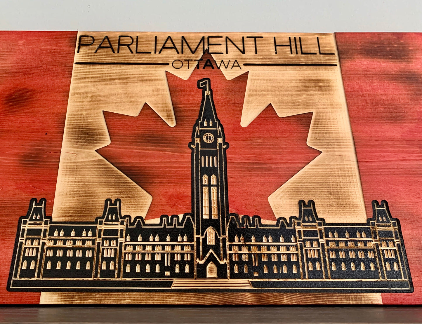 Parliament Hill Ottawa Wooden Canada Flag | Canada | Ontario | Ottawa