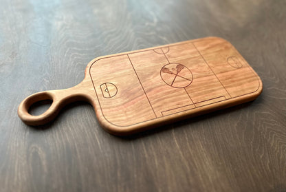 Box Lacrosse Field Charcuterie Board | Cutting Board | Serving Cheese Board | Own Logo | Maple | Cherry | Walnut | Custom | Personalized