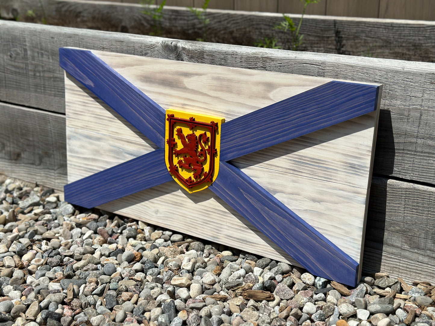 3D Wooden Nova Scotia Flag | Official Ratio | Halifax | Cape Breton | NS | Province | Canada