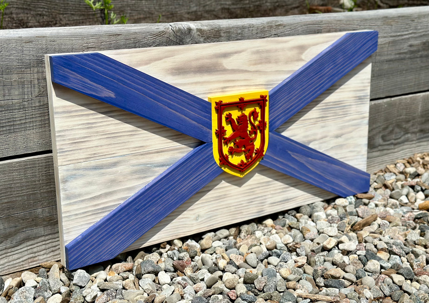 3D Wooden Nova Scotia Flag | Official Ratio | Halifax | Cape Breton | NS | Province | Canada