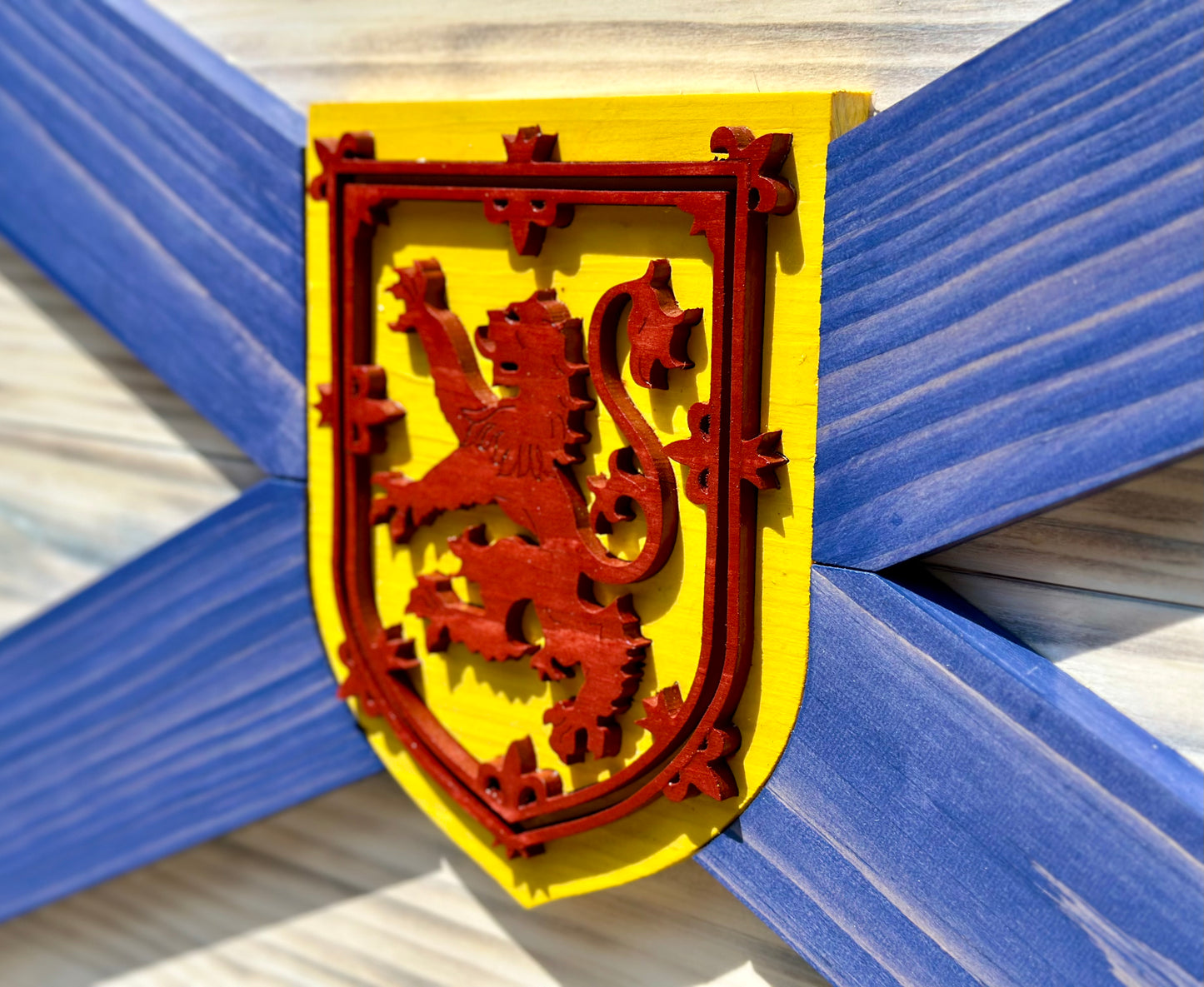 3D Wooden Nova Scotia Flag | Official Ratio | Halifax | Cape Breton | NS | Province | Canada