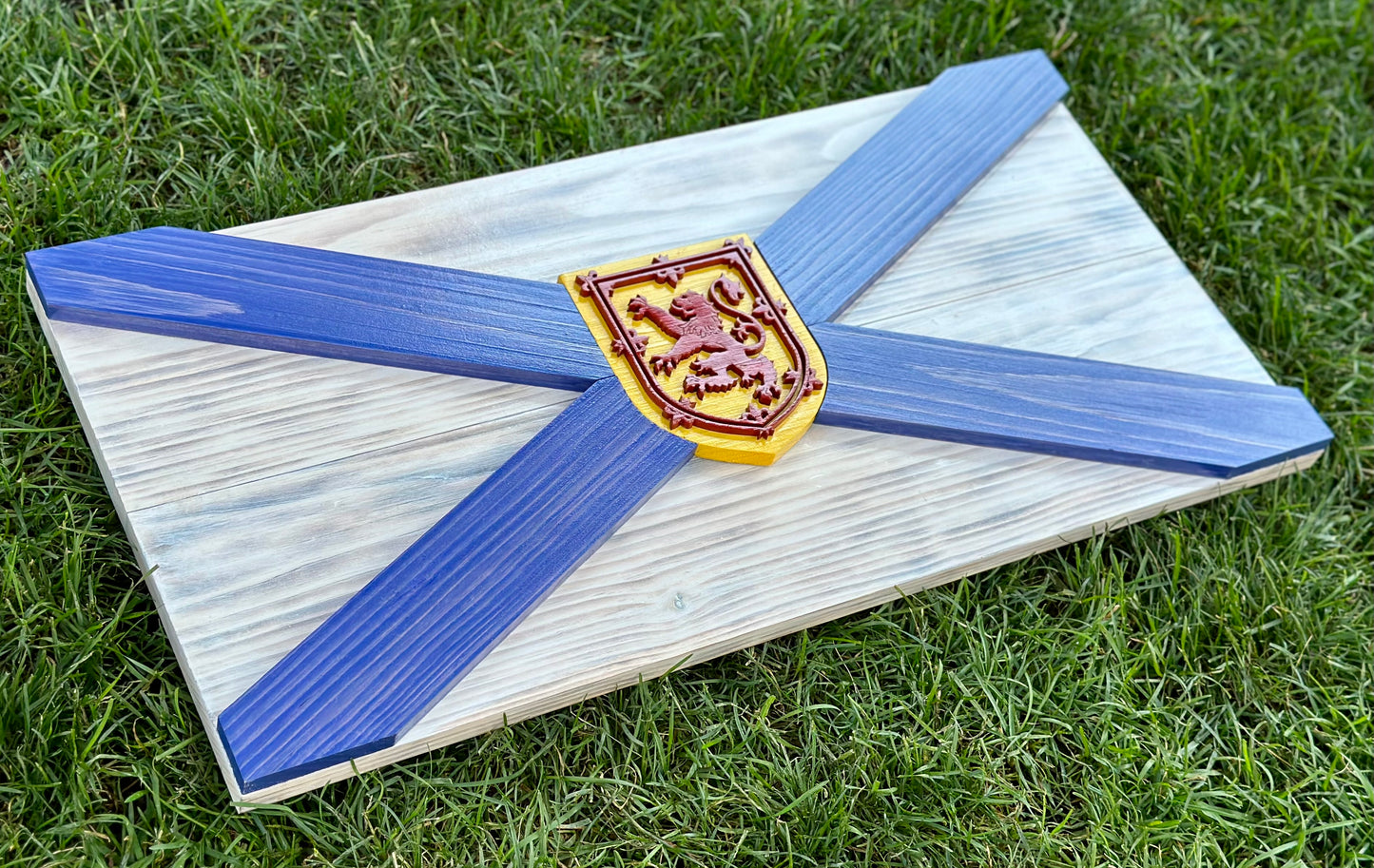 3D Wooden Nova Scotia Flag | Official Ratio | Halifax | Cape Breton | NS | Province | Canada