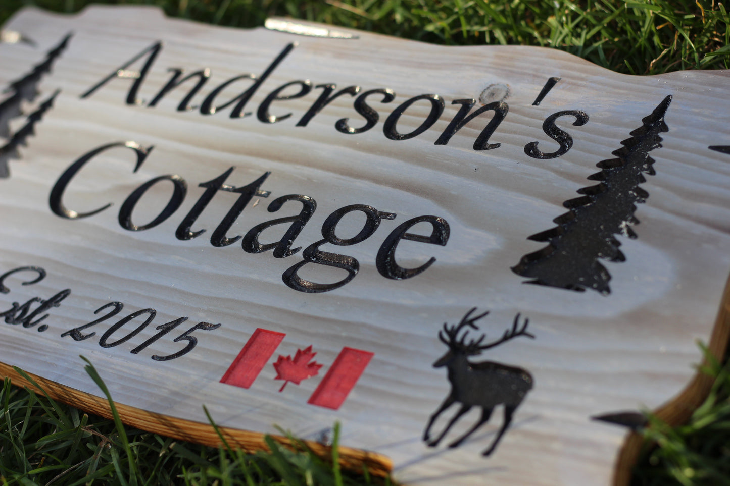 Personalized Wood Sign | Carved | Cottage | House | Camp | Farm | Cabin | Lake | Beach | Garden | Number | Backyard | Patio | Pool