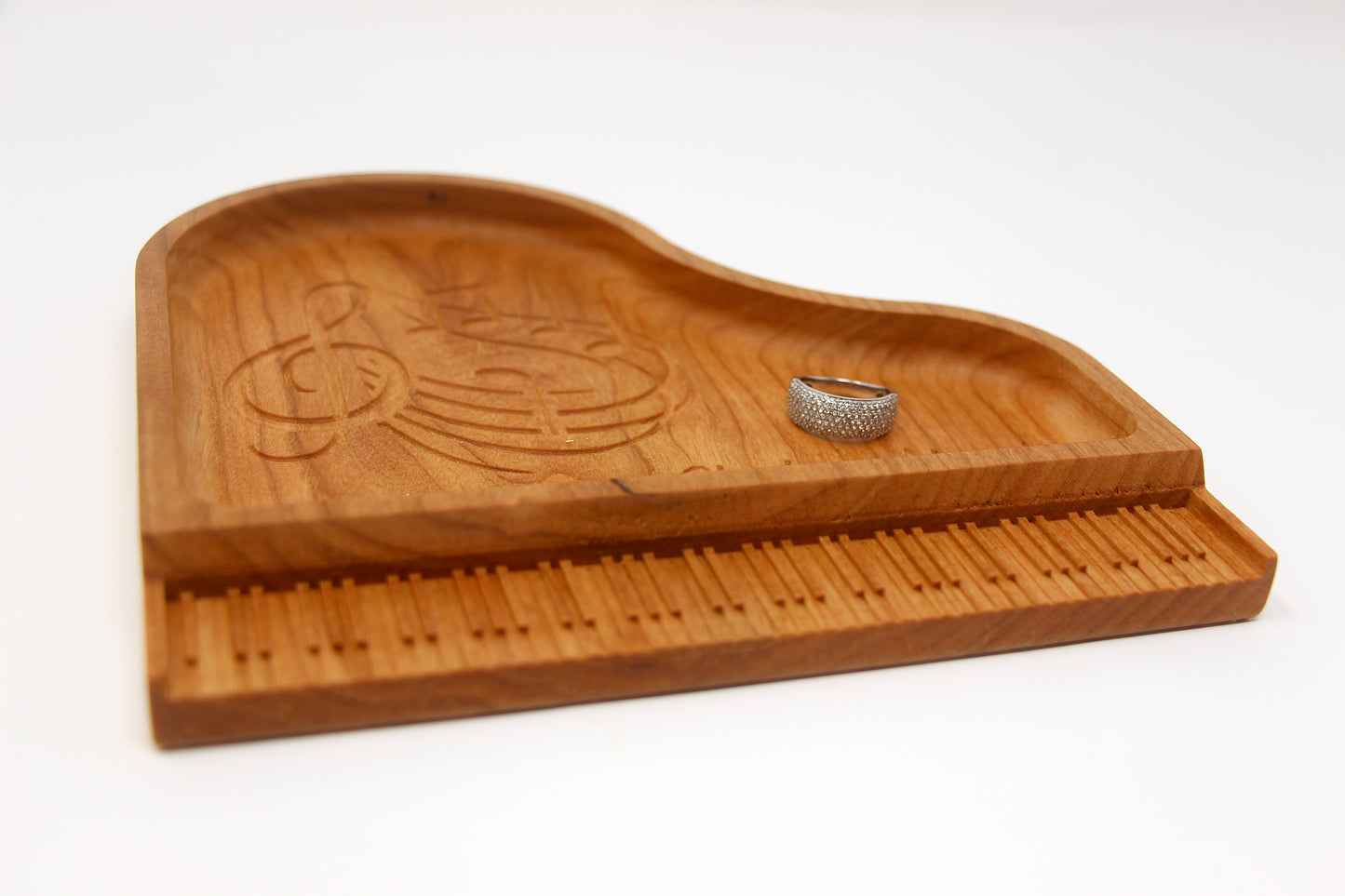 Personalized Piano Catchall Tray | 88 keys | Maple | Cherry | Walnut