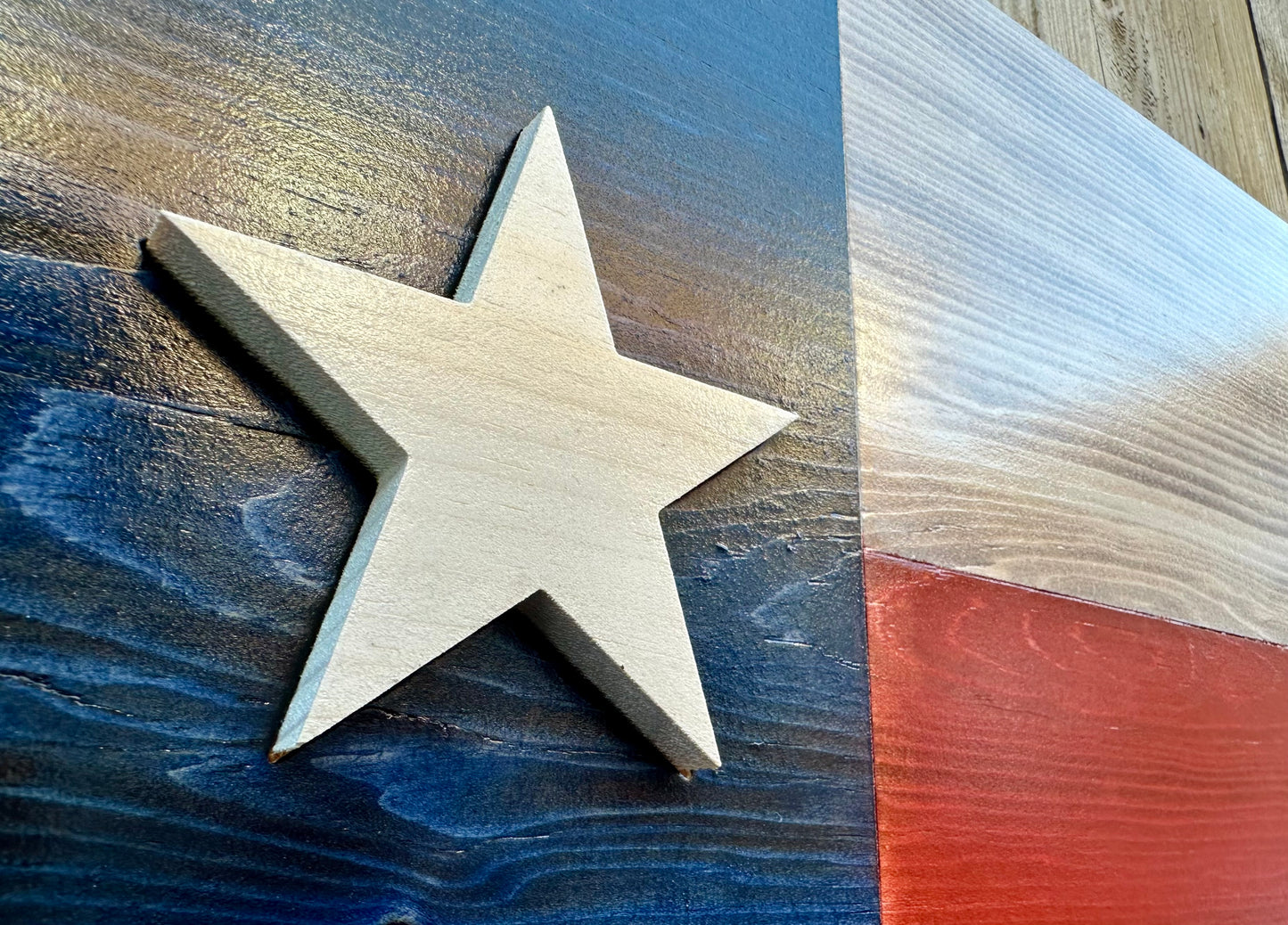 3D Wooden Texas Flag | Official Ratio | Houston | San Antonio | Dallas | Austin | Fort Worth | USA | United States