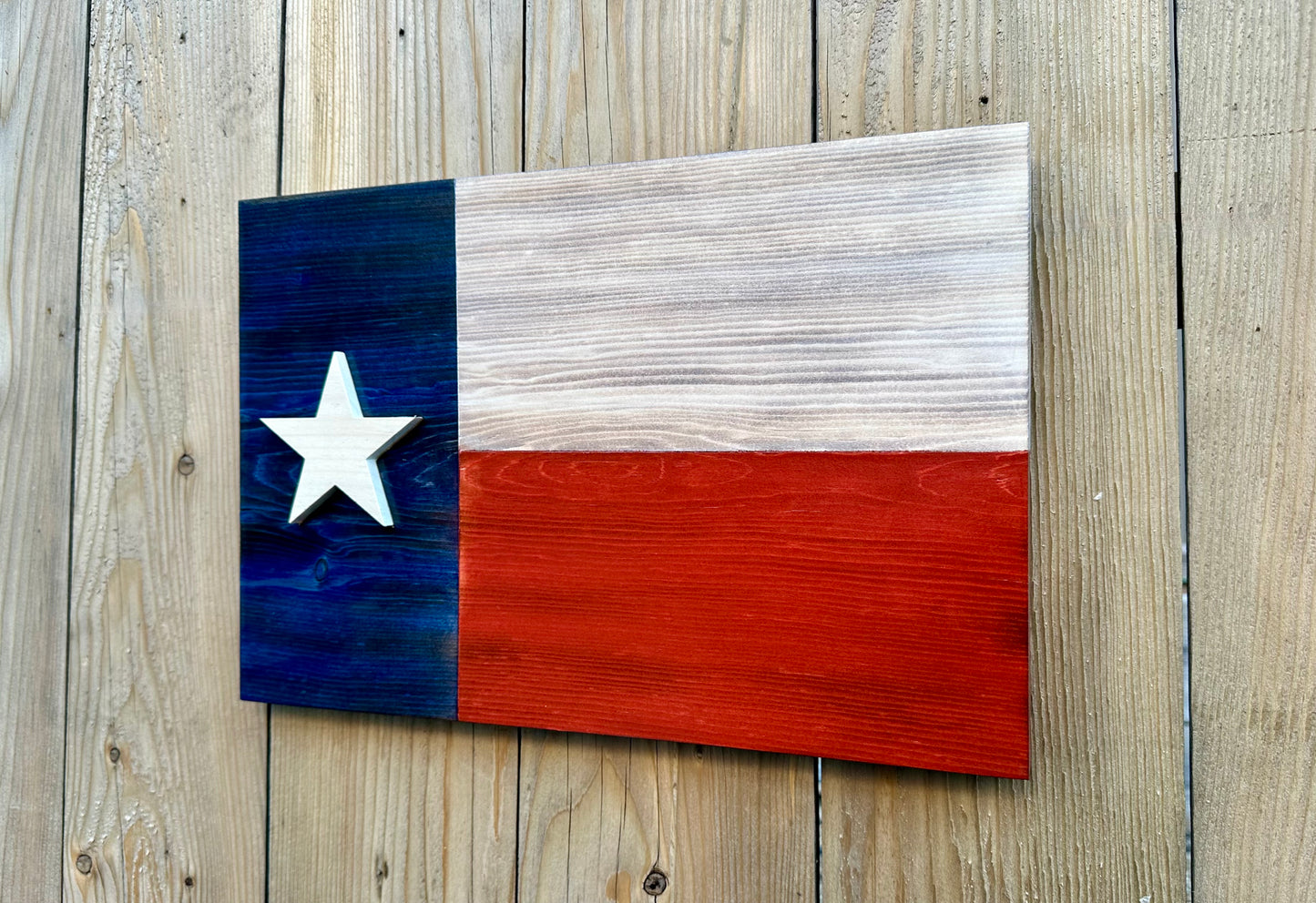 3D Wooden Texas Flag | Official Ratio | Houston | San Antonio | Dallas | Austin | Fort Worth | USA | United States