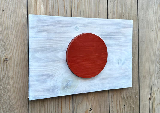 3D Wooden Japan Flag | Official Ratio | Tokyo | Yokohama | Osaka | Nagoya | Sapporo