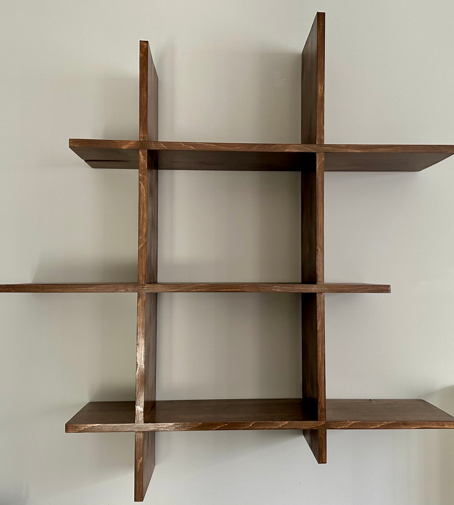 Solid Pine Floating Bookshelves