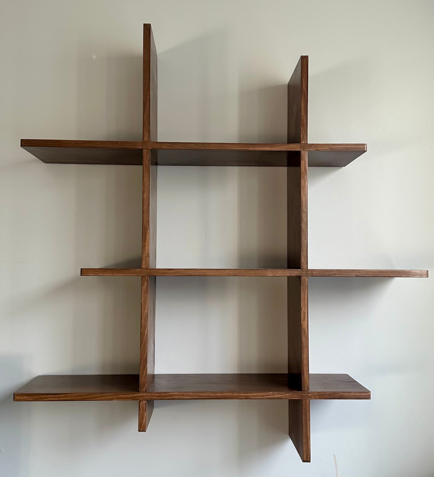 Solid Pine Floating Bookshelves