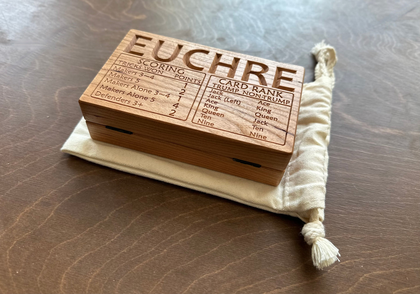 Jeu de cribbage classique | Pliable | Format voyage | Portable | Rangement intégré | Piquets métalliques | Personnalisé | Votre logo | Bois dur de qualité supérieure