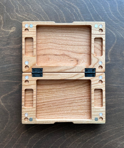 Jeu de cribbage classique | Pliable | Format voyage | Portable | Rangement intégré | Piquets métalliques | Personnalisé | Votre logo | Bois dur de qualité supérieure