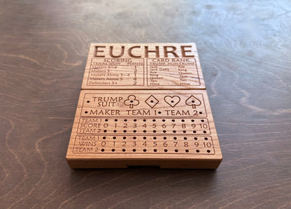 Jeu de cribbage classique | Pliable | Format voyage | Portable | Rangement intégré | Piquets métalliques | Personnalisé | Votre logo | Bois dur de qualité supérieure