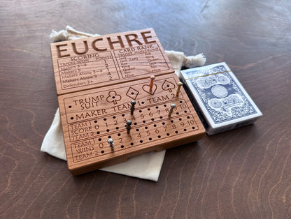 Jeu de cribbage classique | Pliable | Format voyage | Portable | Rangement intégré | Piquets métalliques | Personnalisé | Votre logo | Bois dur de qualité supérieure
